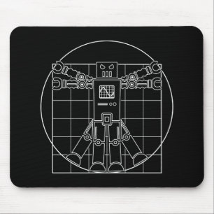 Mousepad Robô de da Vinci Vitruvian