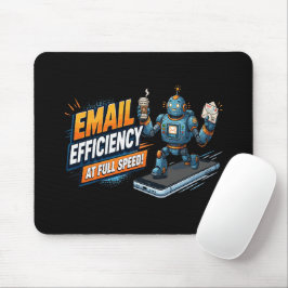 Mousepad Robô de Produtividade de E-mail Rápido