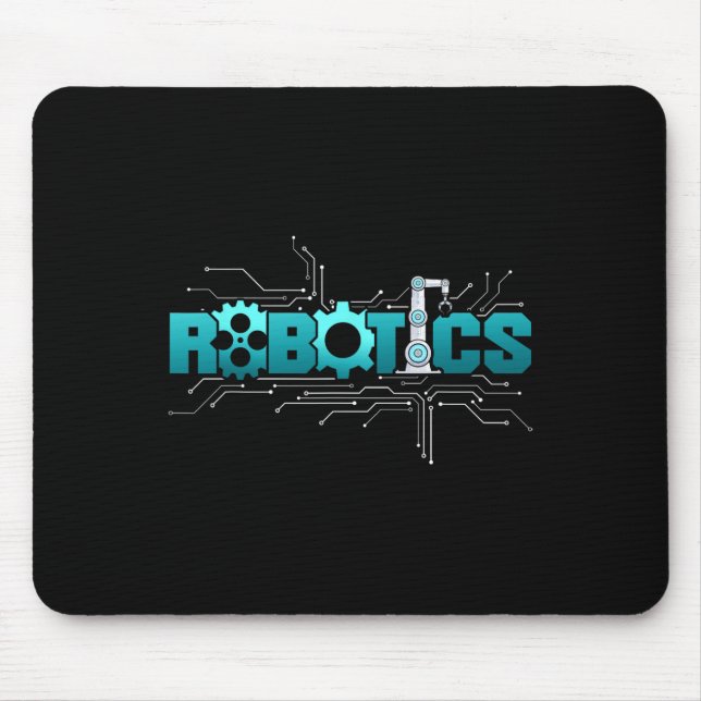 Mousepad Robô Engenheiro de Robótica Robótica  (Frente)