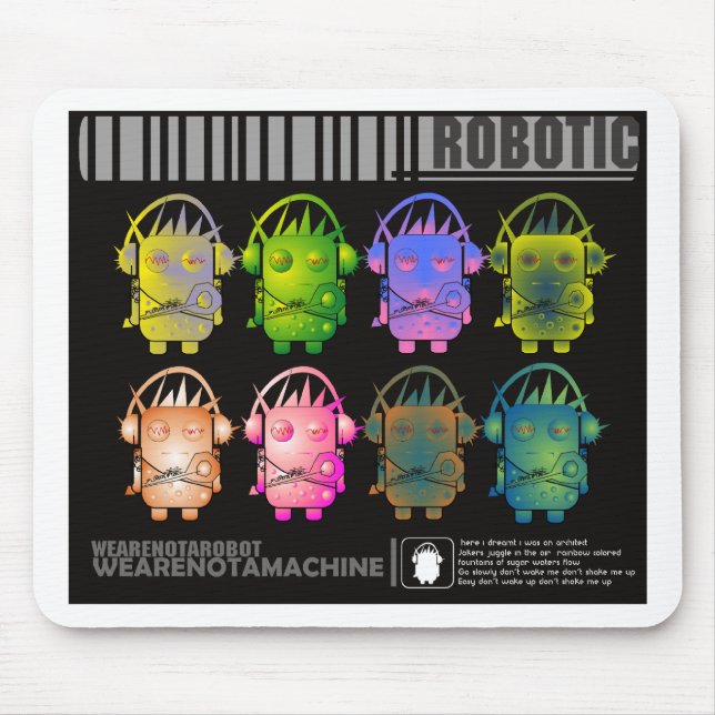 Mousepad Robô II de Techno (Frente)