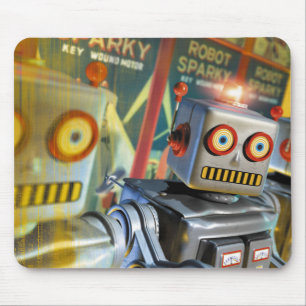 Mousepad Robô retro