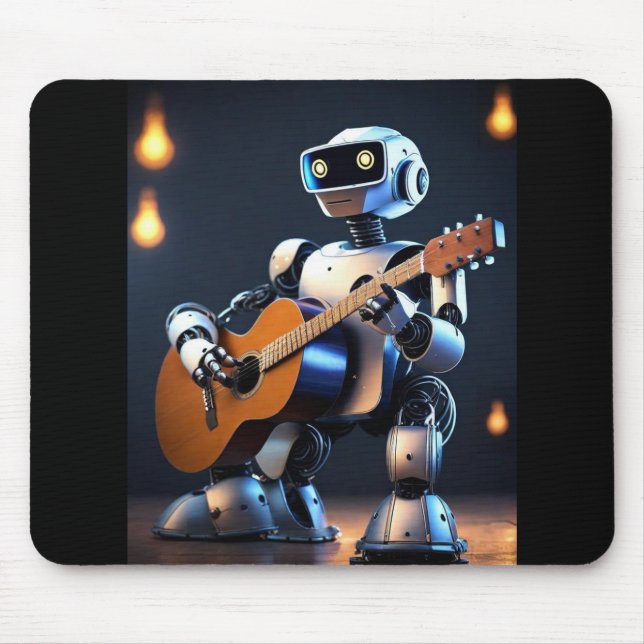 Mousepad Robô Rocking com Pad de Mouse de Violão (Frente)