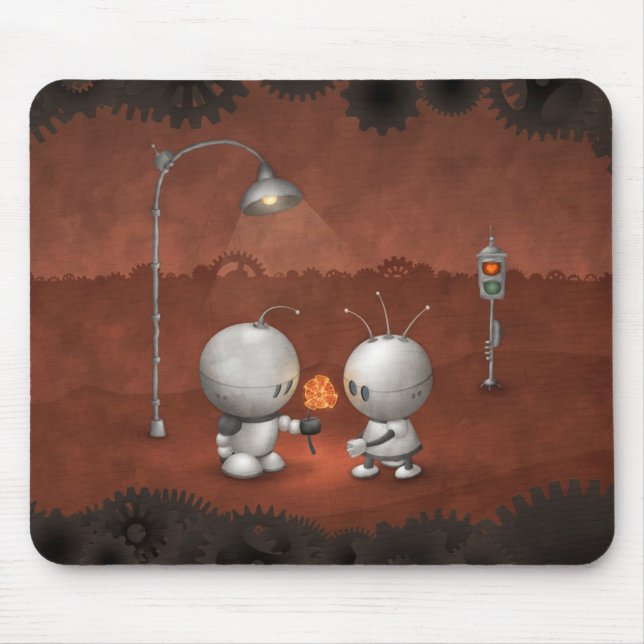Mousepad Robôs no amor (Frente)