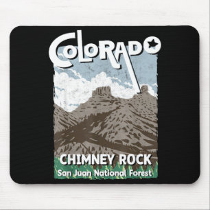Mousepad Rocha da Chaminé colorado montanhas rochosas san j