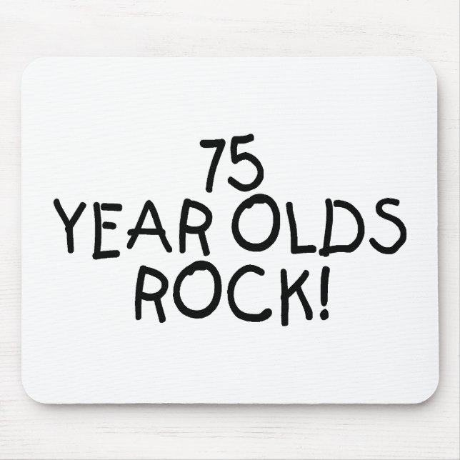 Mousepad Rocha das pessoas de 75 anos (Frente)