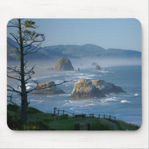 Mousepad Rocha do monte de feno, praia do canhão, Oregon