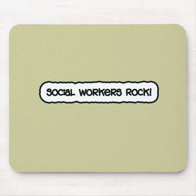Mousepad Rocha dos assistentes sociais! (Frente)