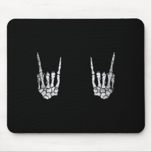 Mousepad Rocha Mão Preguiçosa Halloween Costume Legal Ossos