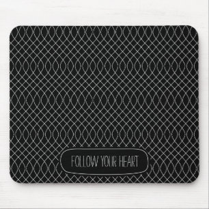 Mousepad Rochas brancas e pretas