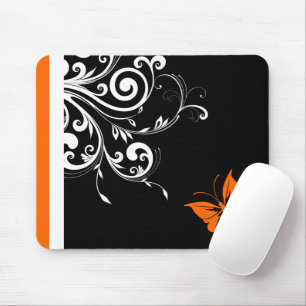 Mousepad Rochas de Borboleta Laranja