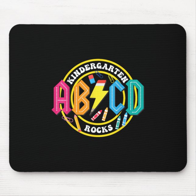 Mousepad Rochas Do Jardim De Infância - Abcd De Volta Aos P (Frente)