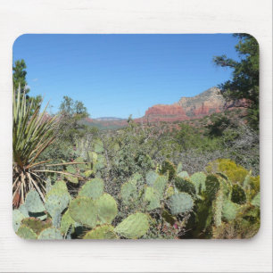 Mousepad Rochas Vermelhas e Cactos I
