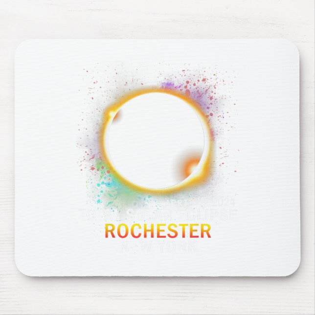 Mousepad Rochester New York Total Solar Eclipse 8 de abril  (Frente)