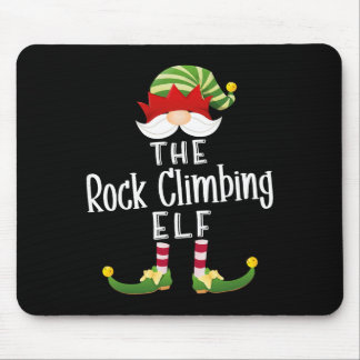 Mousepad Rock Climbing Elf Group Christmas Funny Pajama Par