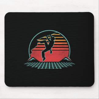 Mousepad Rock Climbing Retro Vintage Bouldering 80s Style G