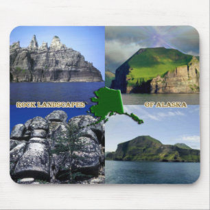 Mousepad Rock Landscapes da Colagem do Alasca