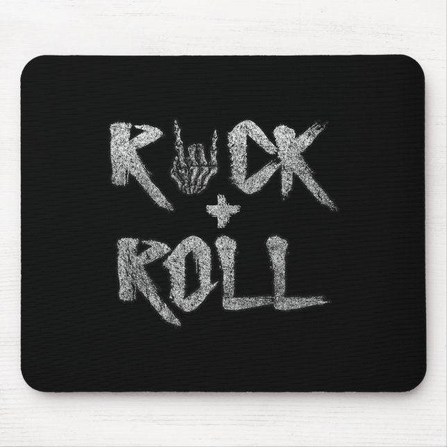Mousepad Rock On Banda Para As Mulheres Rock And Rols Para  (Frente)