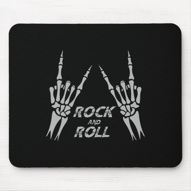 Mousepad Rock On Banda Para As Mulheres Rock And Rols Para  (Frente)