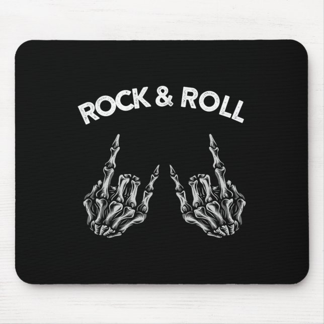 Mousepad Rock On Banda Para As Mulheres Rock And Rols Para  (Frente)