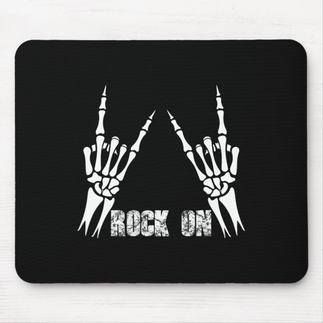 Mousepad Rock On Banda Para As Mulheres Rock And Rols Para  (Frente)