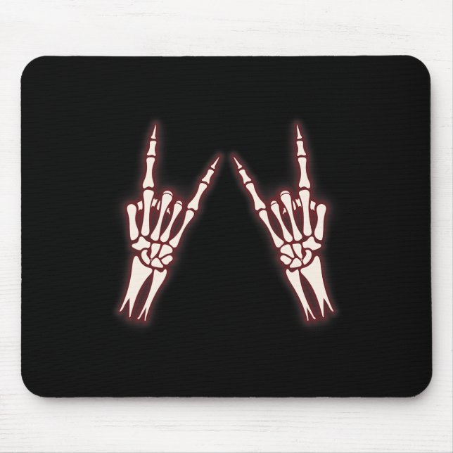 Mousepad Rock On Banda Para As Mulheres Rock And Rols Para  (Frente)