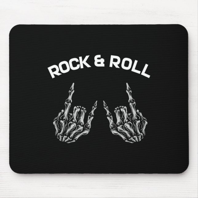 Mousepad Rock On Banda Para As Mulheres Rock And Rols Para  (Frente)