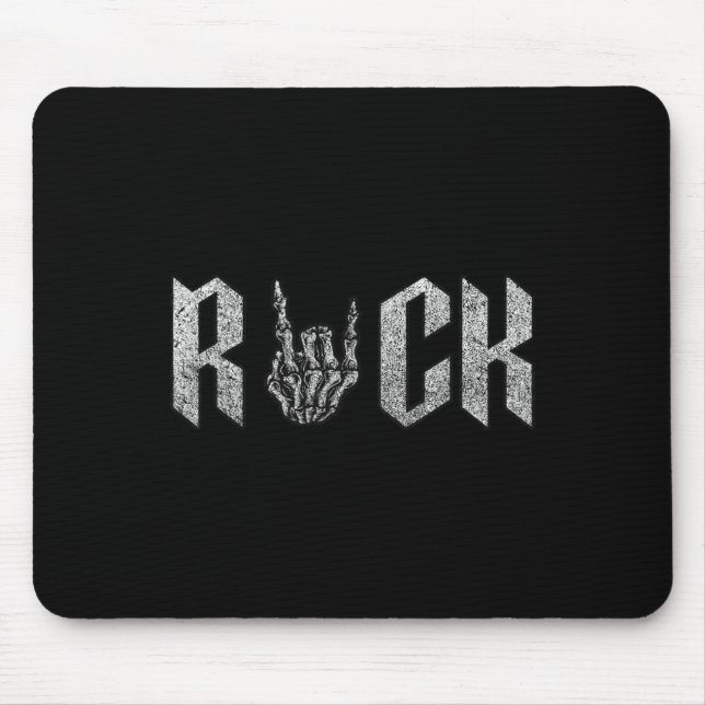 Mousepad Rock On Banda Para As Mulheres Rock And Rols Para  (Frente)