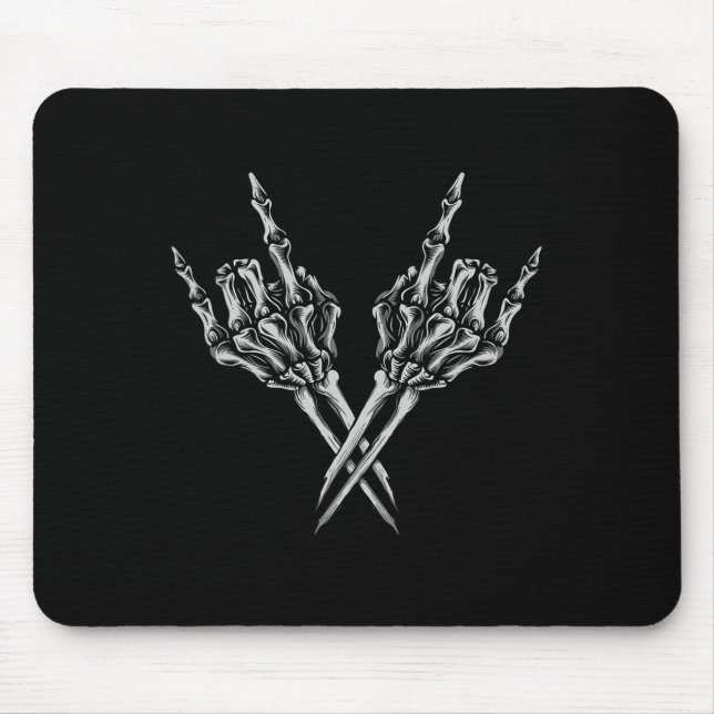 Mousepad Rock On Banda Para As Mulheres Rock And Rols Para  (Frente)