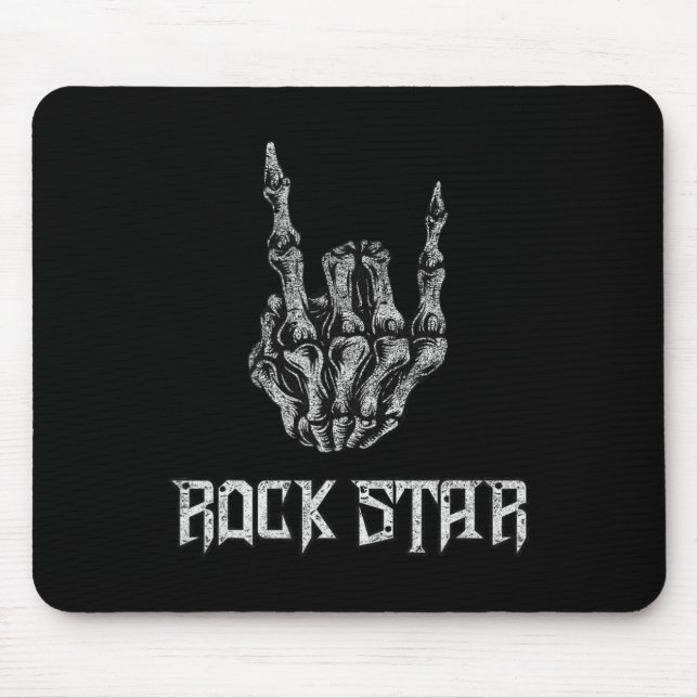 Mousepad Rock On Banda Para As Mulheres Rock And Rols Para  (Frente)