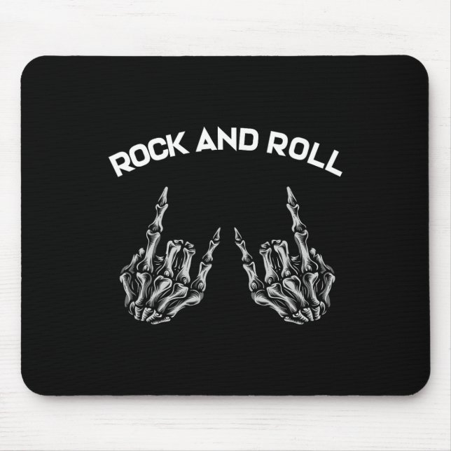Mousepad Rock On Banda Para As Mulheres Rock And Rols Para  (Frente)