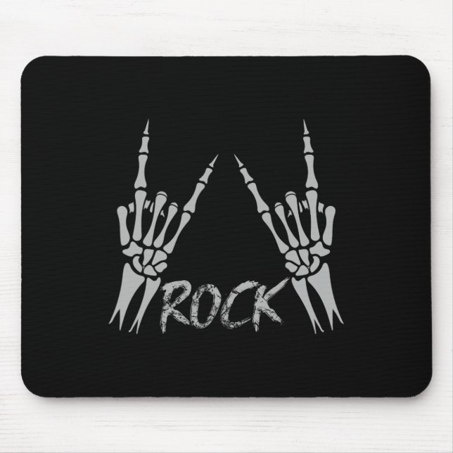Mousepad Rock On Banda Para As Mulheres Rock And Rols Para  (Frente)