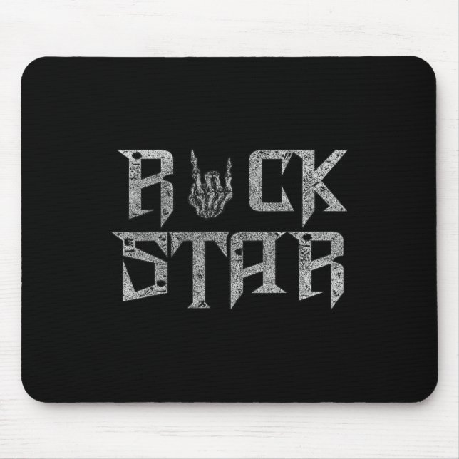 Mousepad Rock On Banda Para As Mulheres Rock And Rols Para  (Frente)