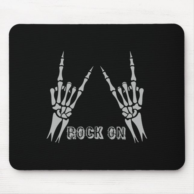 Mousepad Rock On Banda Para As Mulheres Rock And Rols Para  (Frente)