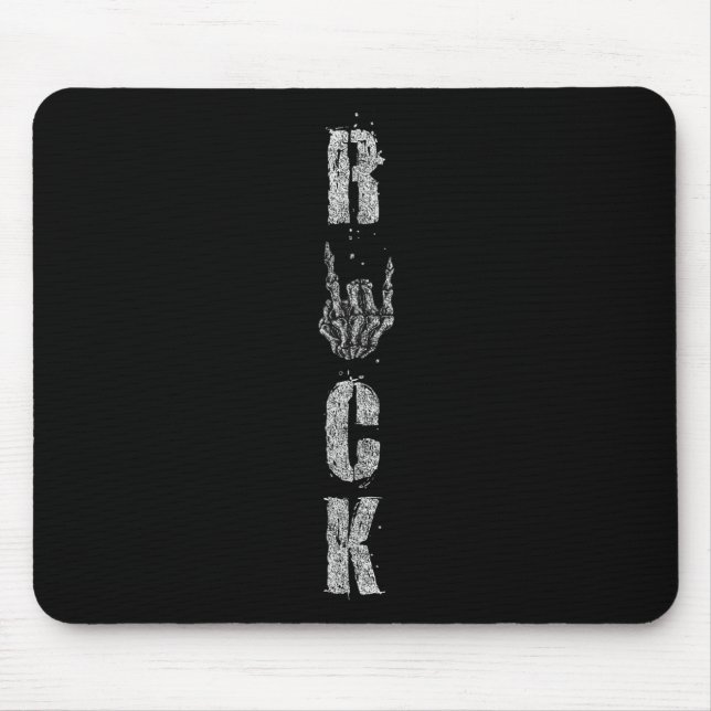 Mousepad Rock On Banda Para As Mulheres Rock And Rols Para  (Frente)