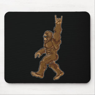Mousepad Rock On Bigfoot Sasquatch Adora Rock And Roll Sung