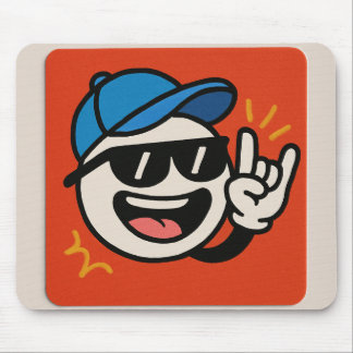 Mousepad Rock on - Cartoon Sticker 😎