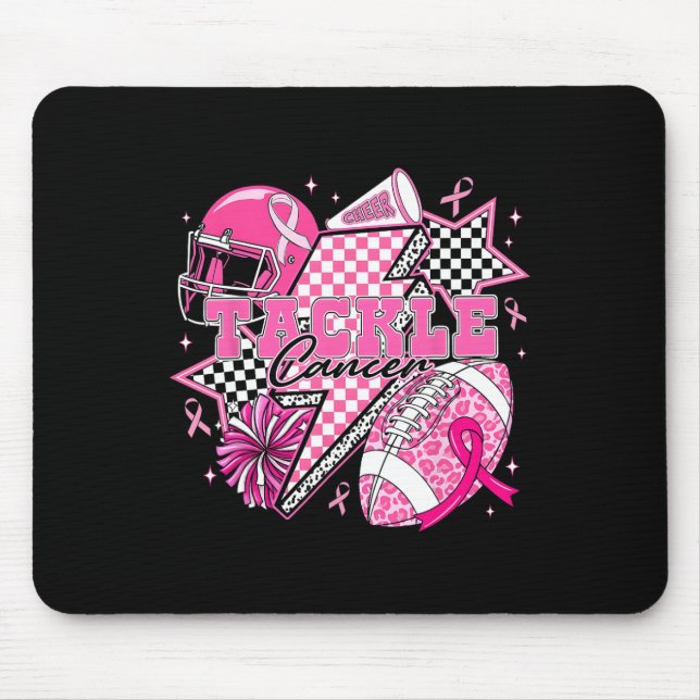 Mousepad Rock On Halloween Checkered Patterno Mão (Frente)