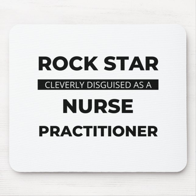 Mousepad Rock Star Claramente Disfarçada Como Enfermeira 2 (Frente)
