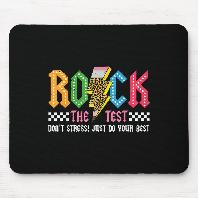 Mousepad Rock The Test Day Dont Stress Abcd Alphabe (Frente)