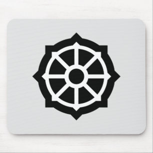 Mousepad Roda de Dharma (budismo, hinduísmo)