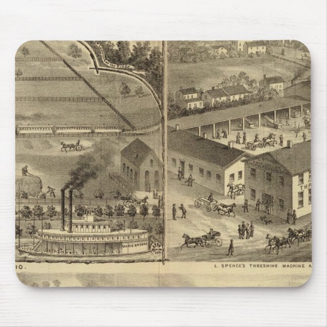 Mousepad Roda Ferro Roda Roda Empresa de Ferro e unhas (Frente)