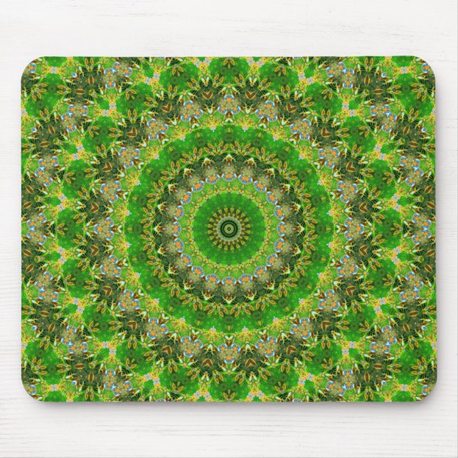Mousepad Roda Mandala Verde (Frente)