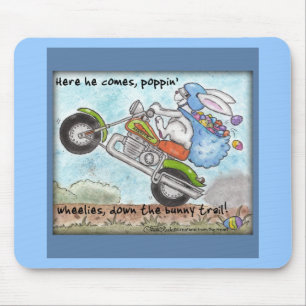 Mousepad Rodas de Bunny Poppin da Páscoa