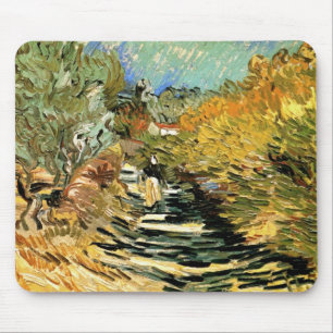 Mousepad Rodovia em Rua Remy com Figura de Vincent van Gogh