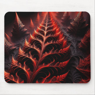 Mousepad Rodovia Fractal Preta e Vermelha Mandelbrot para o