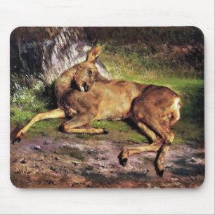 Mousepad Roe Deer in the Forest (por Rosa Bonheur)