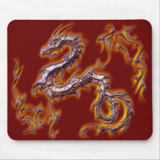 Mousepad rojo fuego do dragão