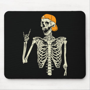 Mousepad Roker Skeleton Boné Skater Legal Halloween Punk Ro