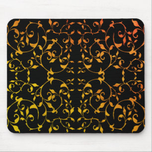 Mousepad Rolagem de ferrugem e preto-e-seda