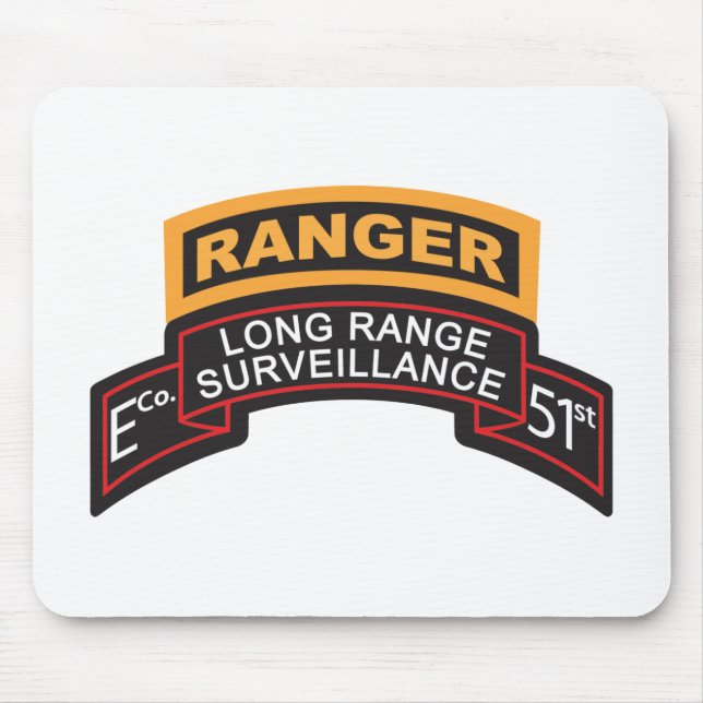Mousepad Rolo da infantaria LRS de E Co 51st, aba da guarda (Frente)